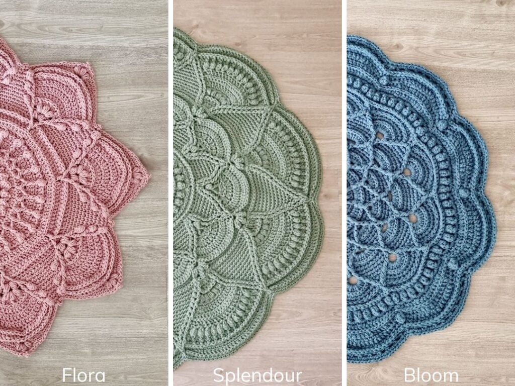 Girls crochet rug designs