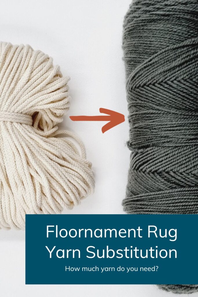 Crochet rug yarn substitution