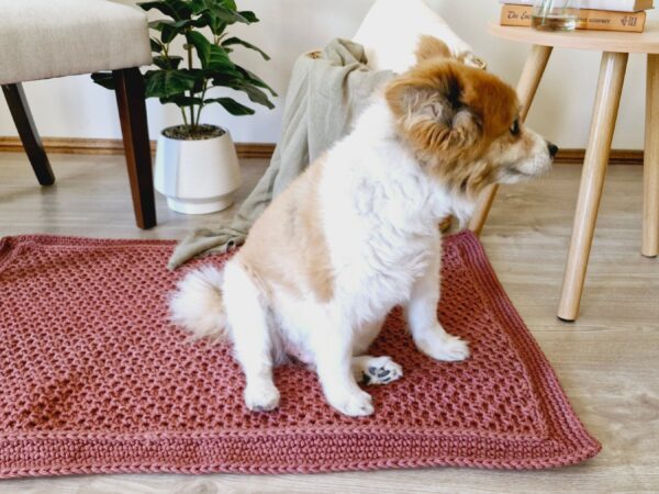 Crochet floor rug Harlo