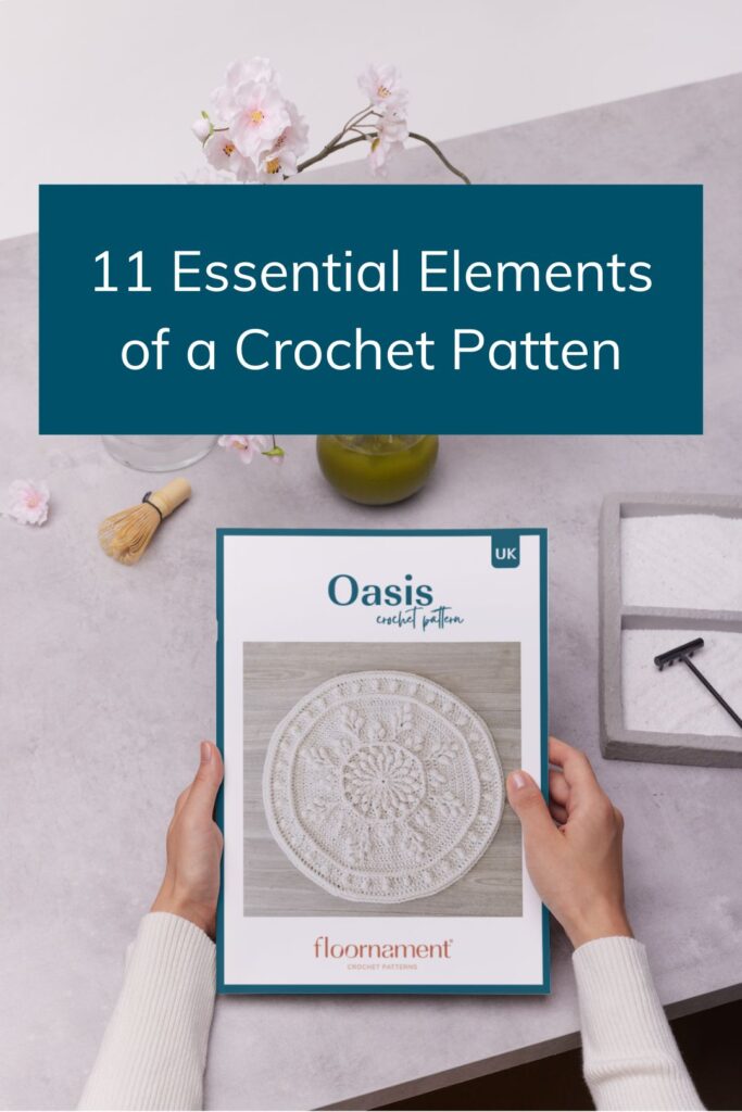 Essential elements of a crochet pattern.