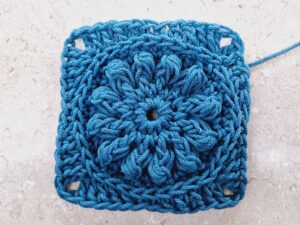 Crochet sample square.